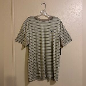 NWT RVCA Sweep Stripe Crew T-Shirt sz M